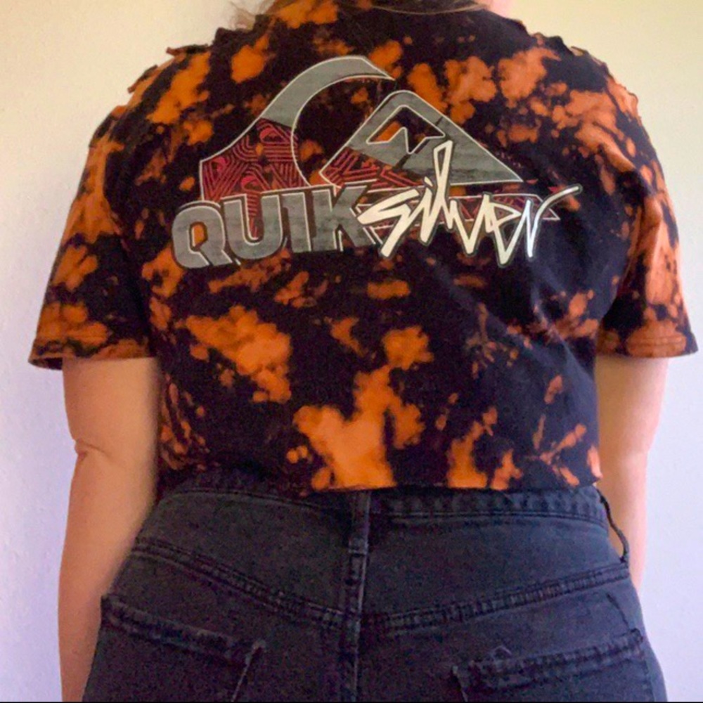 Bleach dyed crop top